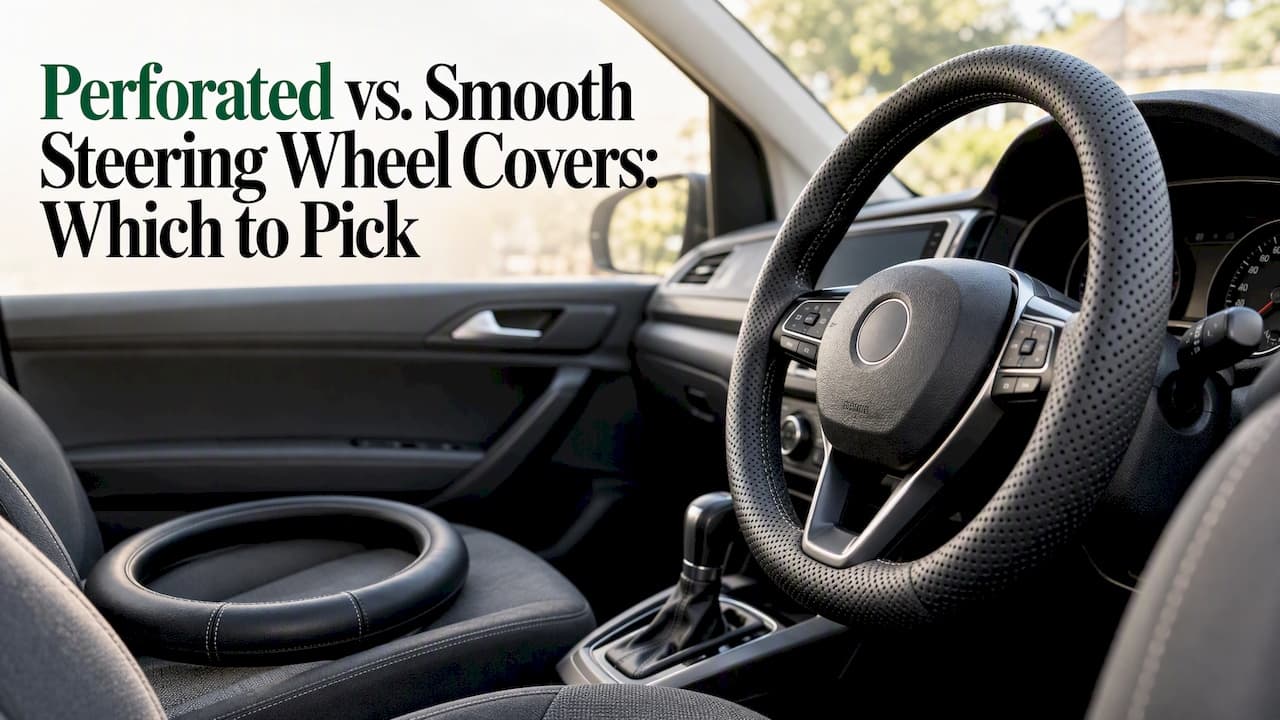 Perforated vs. Smooth Steering Wheel Covers: Which to Pick